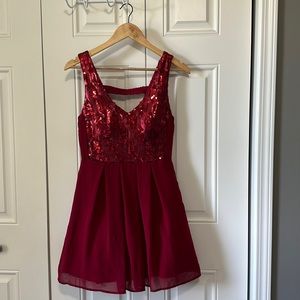 Red 🔴 Sequin Mini Dress